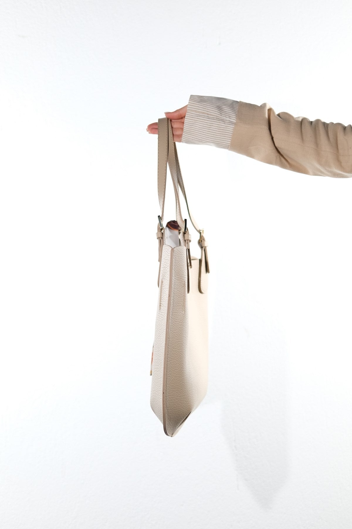 OCEANE - Taupe Floter Shoulder Bag (Women)