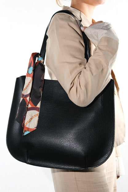 OCEANE - Black Floter Shoulder Bag (Women)