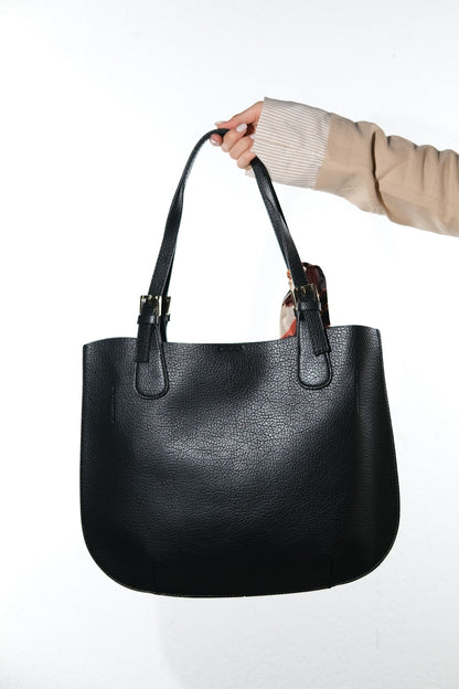 OCEANE - Black Floter Shoulder Bag (Women)