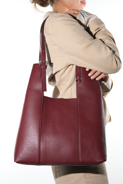 UTOPIA - Burgundy Floter Shoulder Bag (Women)