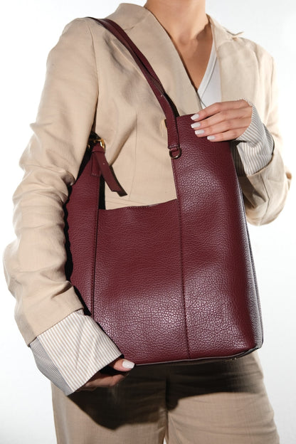UTOPIA - Burgundy Floter Shoulder Bag (Women)