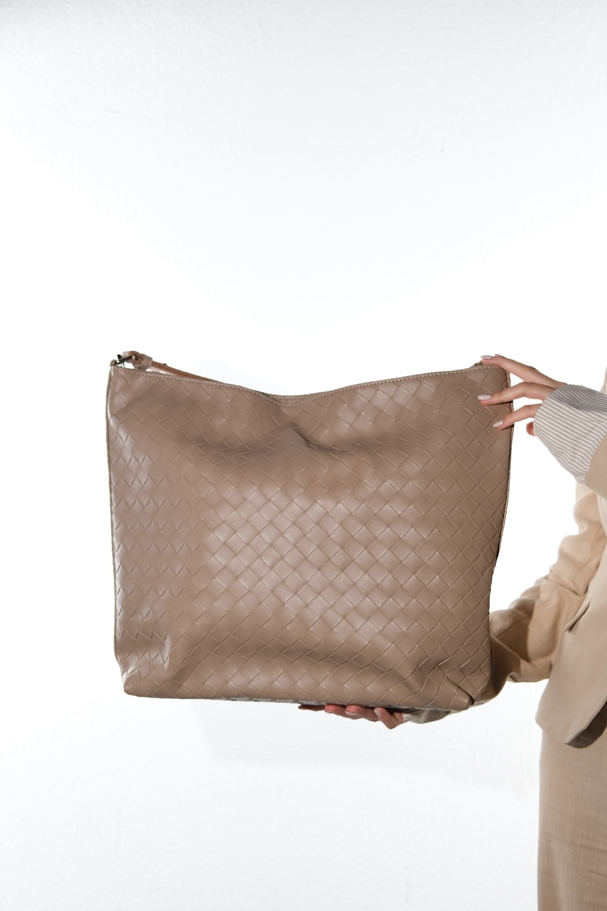 ALERMİNE - Taupe Shoulder Bag (Women)