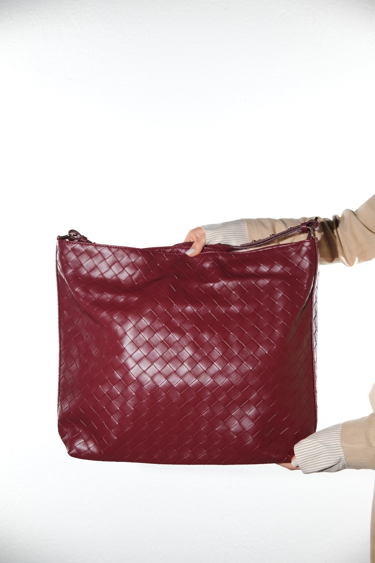 ALERMİNE - Burgundy Shoulder Bag (Women)
