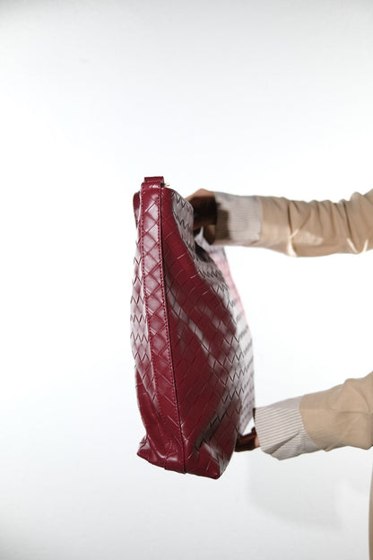 ALERMİNE - Burgundy Shoulder Bag (Women)