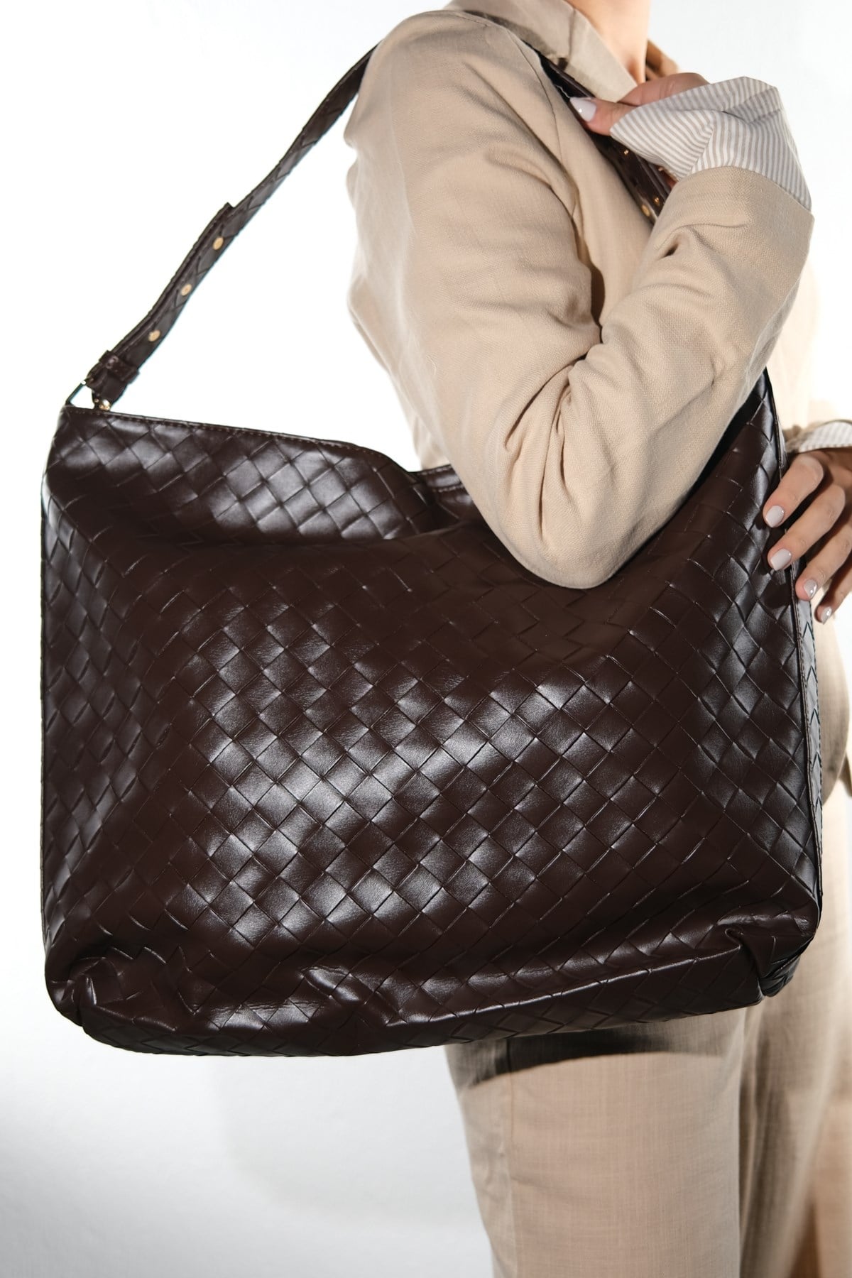 ALERMİNE - Brown Shoulder Bag (Women)