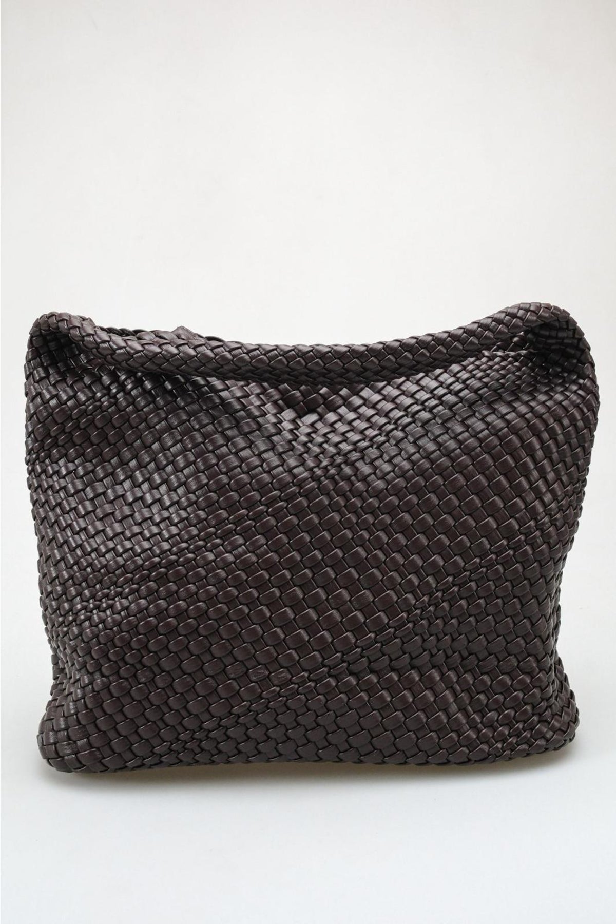 Bellini - Dark Brown Intrecciato Hobo Bag With Pouch Set (women)