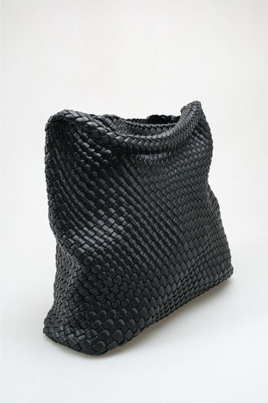 Bellini - Bolso Hobo Intrecciato Negro Con Set De Bolsos (mujer)