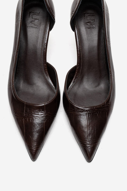 AREL - Zapatos de tacón de aguja marrones (mujer)