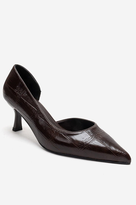 AREL - Zapatos de tacón de aguja marrones (mujer)