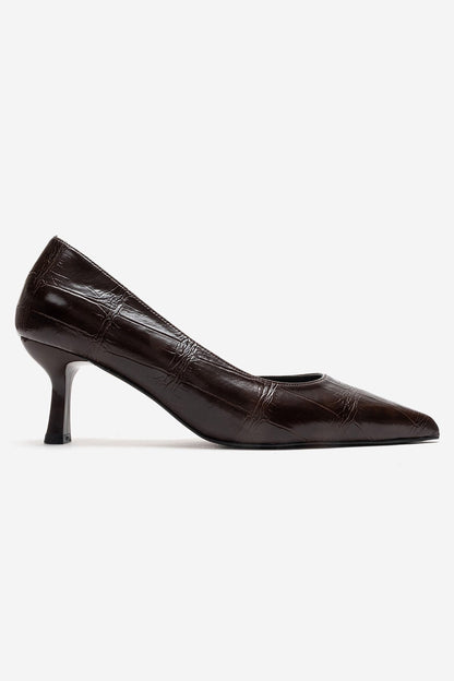 AREL - Zapatos de tacón de aguja marrones (mujer)