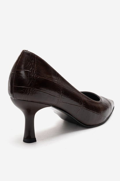 AREL - Zapatos de tacón de aguja marrones (mujer)
