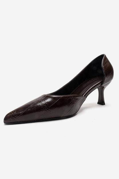 AREL - Zapatos de tacón de aguja marrones (mujer)