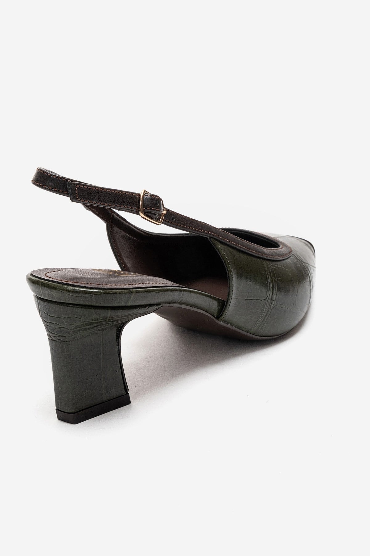 HILDA - Green Block Heel Pump (Women)