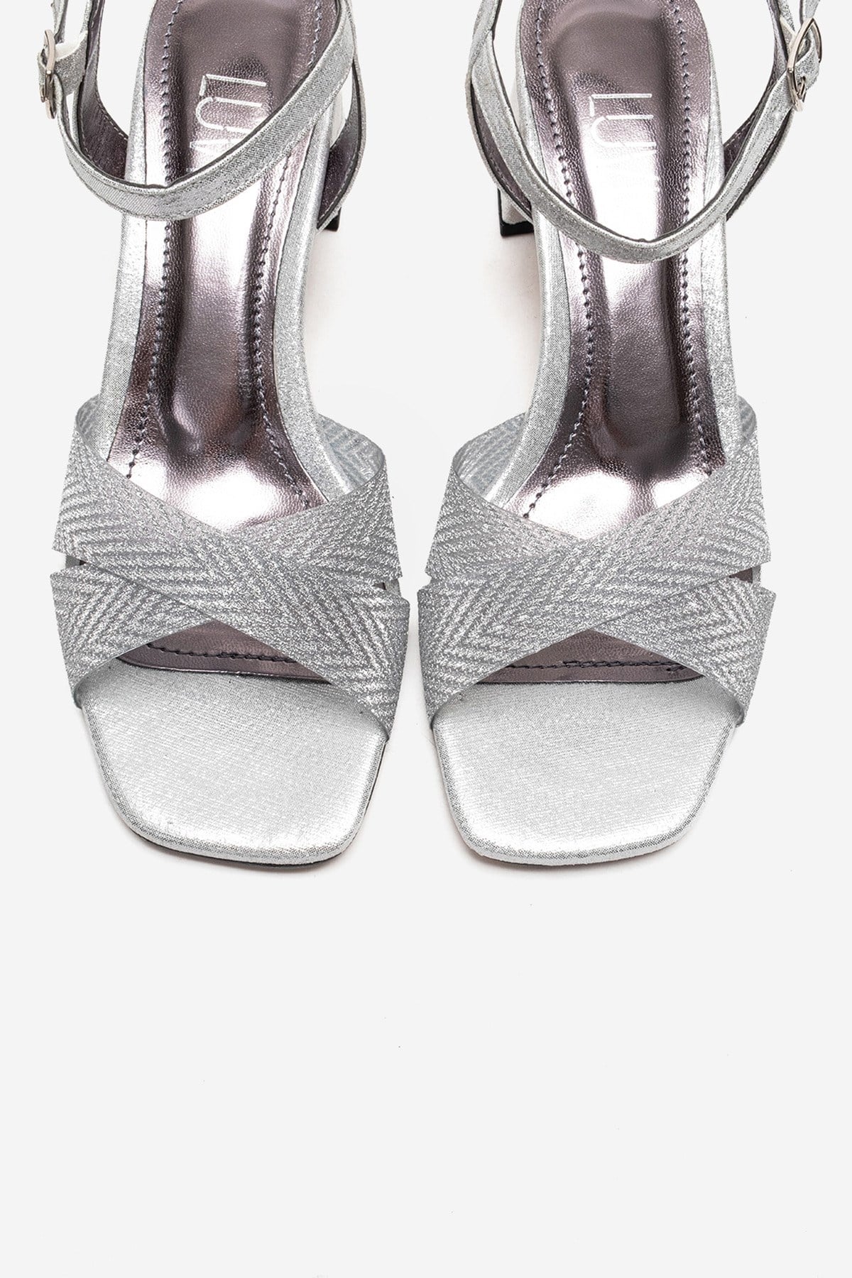 MILAGRO - Silver Block Heel Pump (Women)