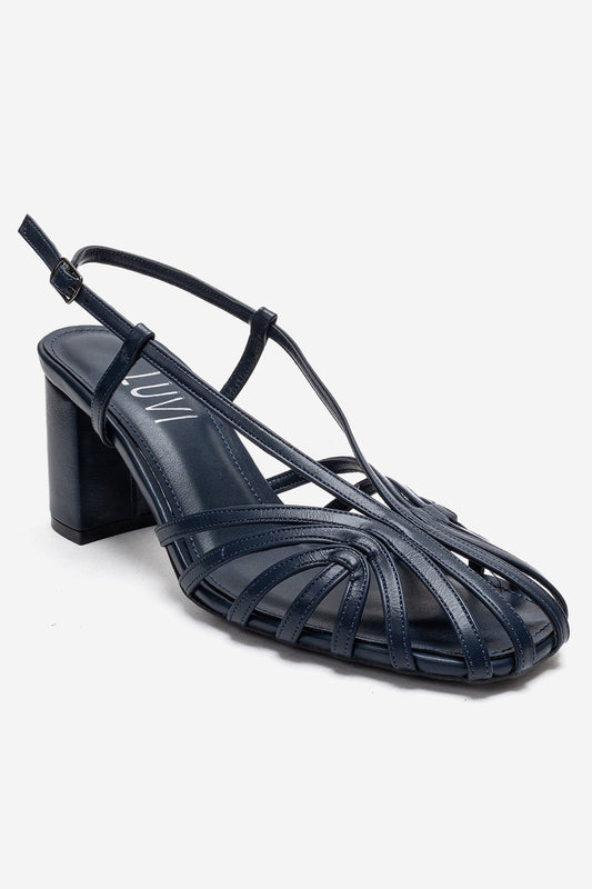 WILDA - Zapatos de tacón en bloque azul marino (Mujer)