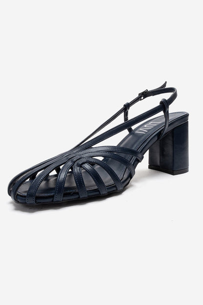 WILDA - Zapatos de tacón en bloque azul marino (Mujer)