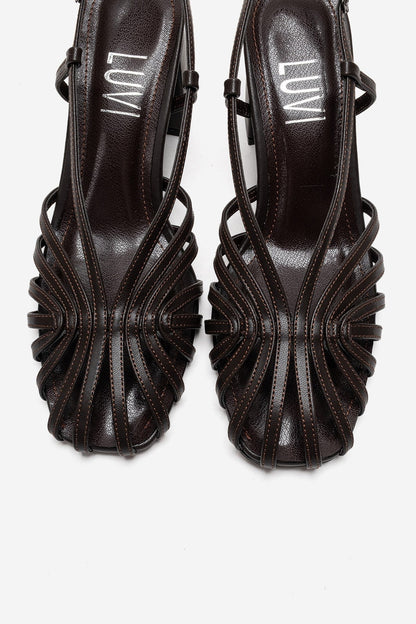 WILDA - Zapatos de tacón en bloque marrones (Mujer)