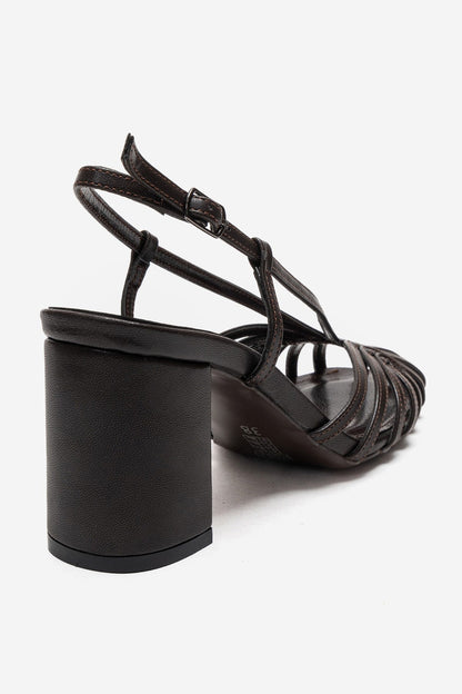 WILDA - Zapatos de tacón en bloque marrones (Mujer)