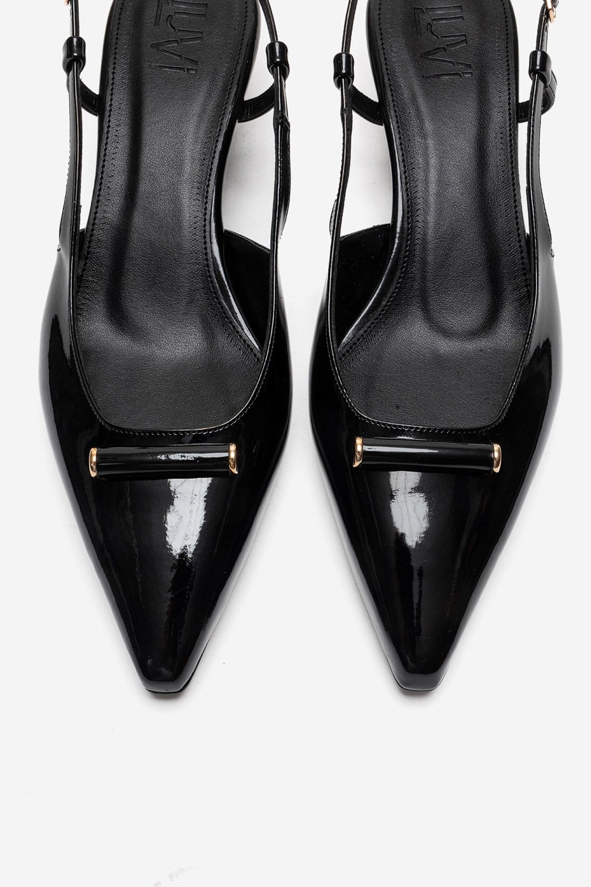 RHEA - Zapatos de tacón de bloque negros (Mujer)