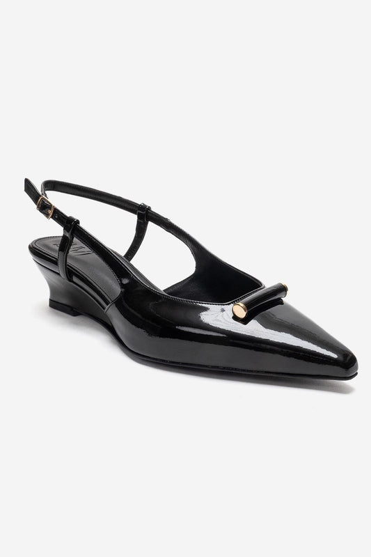 RHEA - Zapatos de tacón de bloque negros (Mujer)