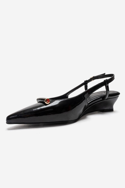 RHEA - Zapatos de tacón de bloque negros (Mujer)