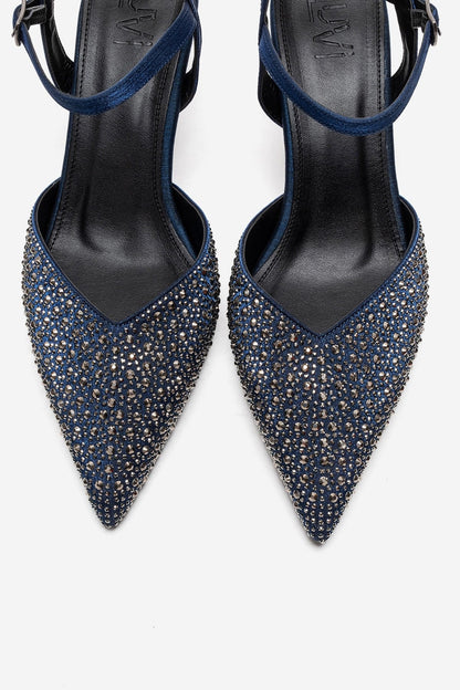 VİLKA - Navy Stiletto Pump (Women)