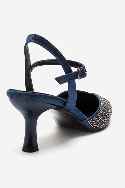 VİLKA - Navy Stiletto Pump (Women)