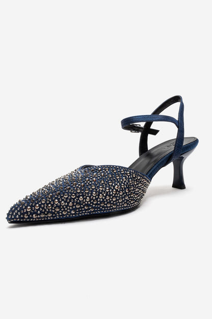 VİLKA - Navy Stiletto Pump (Women)