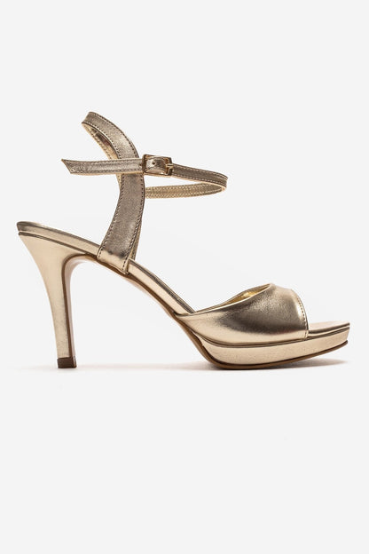 POISE - Gold Platform Stiletto Pump (Women)