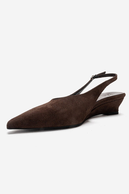 ROSELLA - Zapatos de tacón bajo de bloque marrones (mujer)