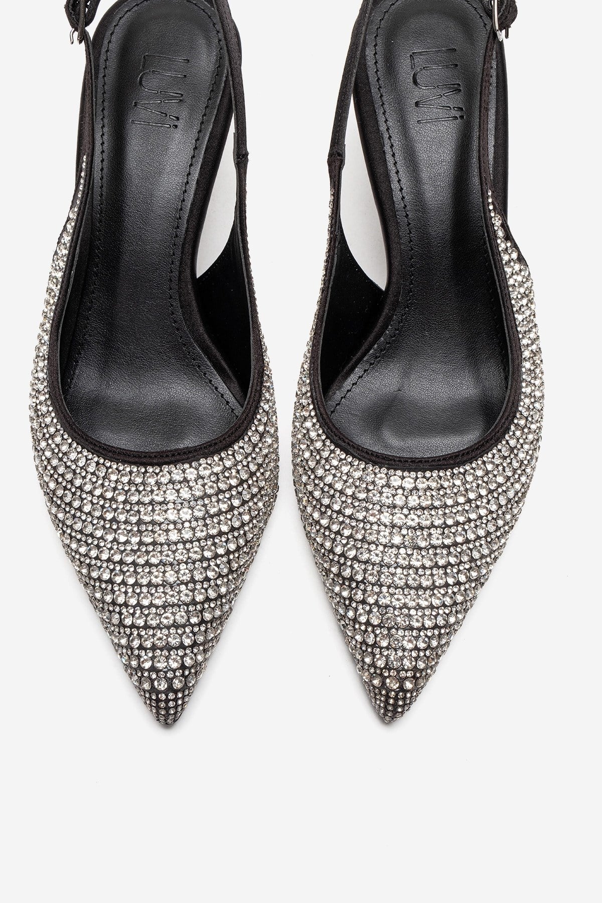 YASMINA - Black Stiletto Pump (Women)