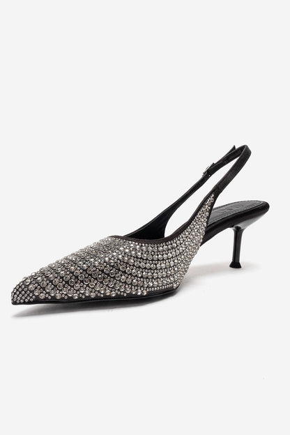 YASMINA - Black Stiletto Pump (Women)