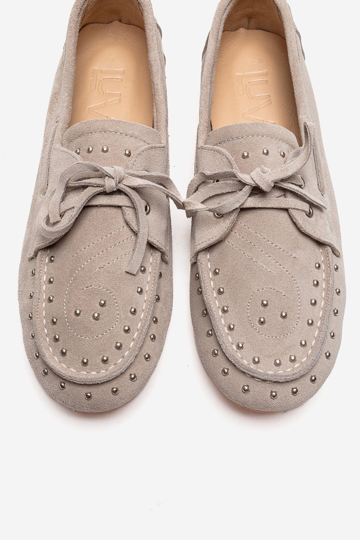 CUESTA - Beige Genuine Suede Leather Loafer (Women)
