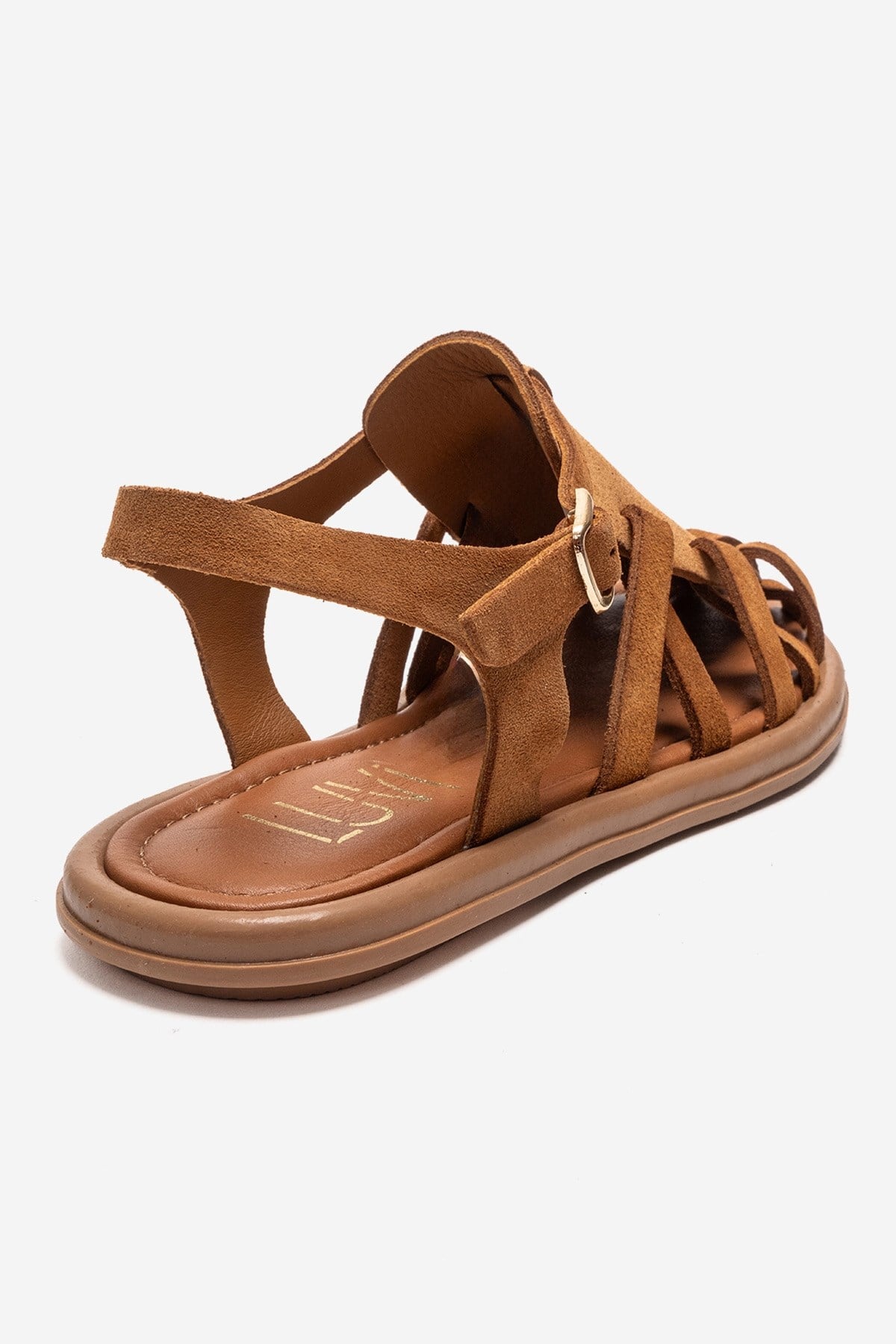 ALONE - Camel Genuine Leather Gladiator Sandal (Women)