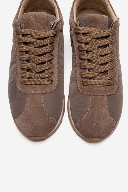 UNICA - Taupe Genuine Leather Sneaker (Women)