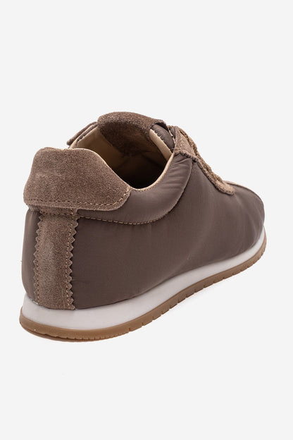 UNICA - Taupe Genuine Leather Sneaker (Women)