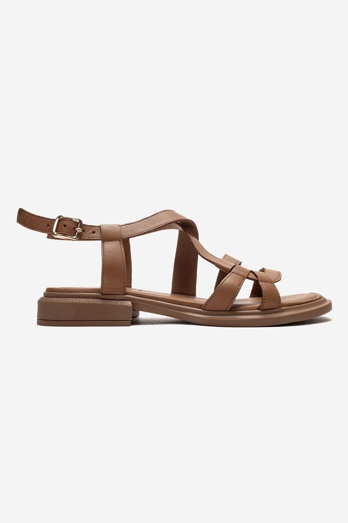 Laveda - Cognac Genuine Leather Sandal (Women)