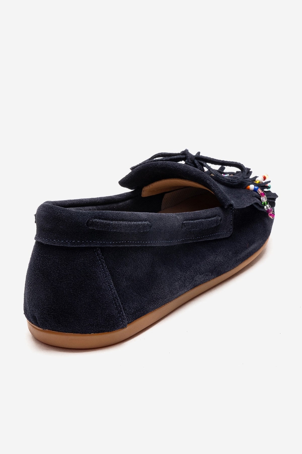 Evelyn - Navy Genuine Leather Loafer (Women)