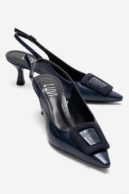 Dublin - Navy Stiletto Pump (Women)