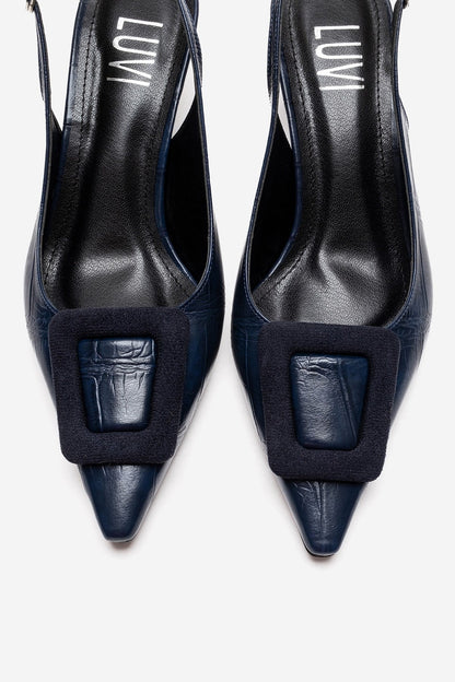 Dublin - Navy Stiletto Pump (Women)