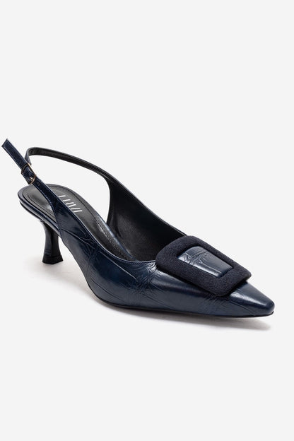 Dublin - Navy Stiletto Pump (Women)