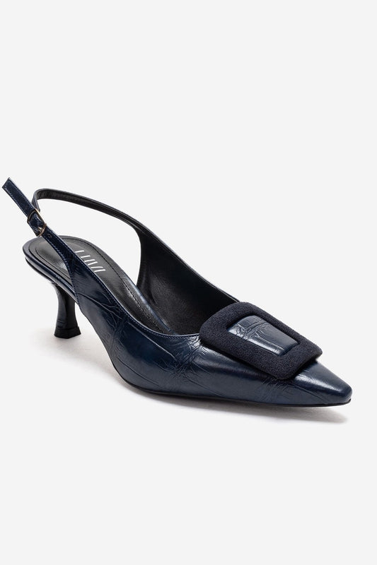 Dublín - Zapatos de tacón de aguja azul marino (Mujer)