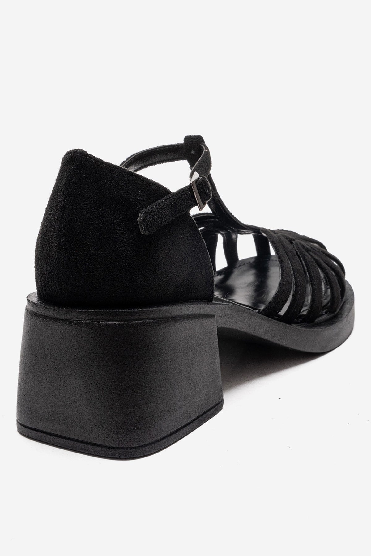 Nolana - Black Block Heel Sandal (Women)