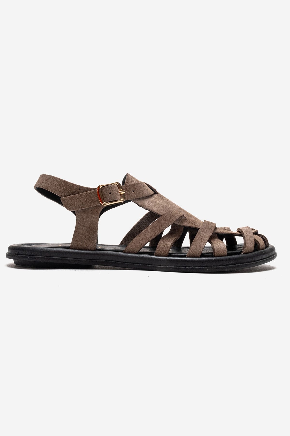 Alone - Taupe Genuine Leather Suede Sandal (Women)