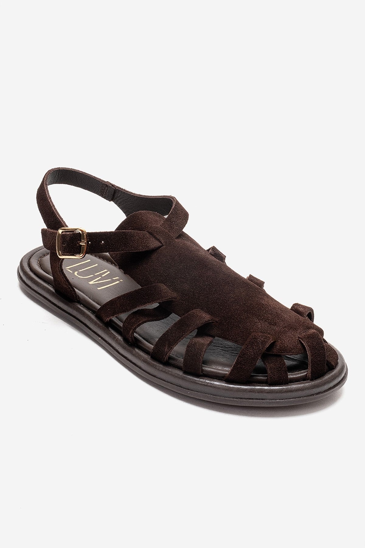 Alone - Brown Genuine Leather Gladiator Sandal (Women)