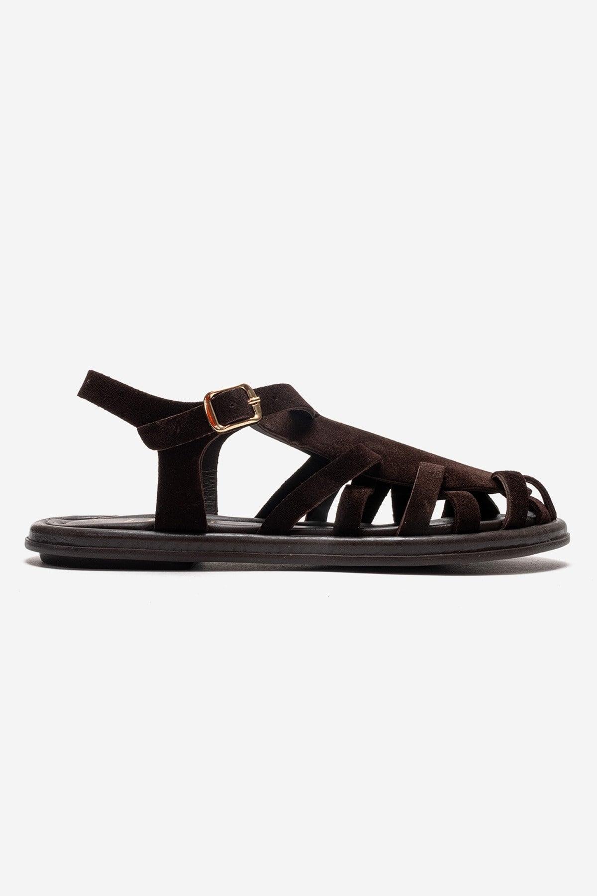 Alone - Brown Genuine Leather Gladiator Sandal (Women)