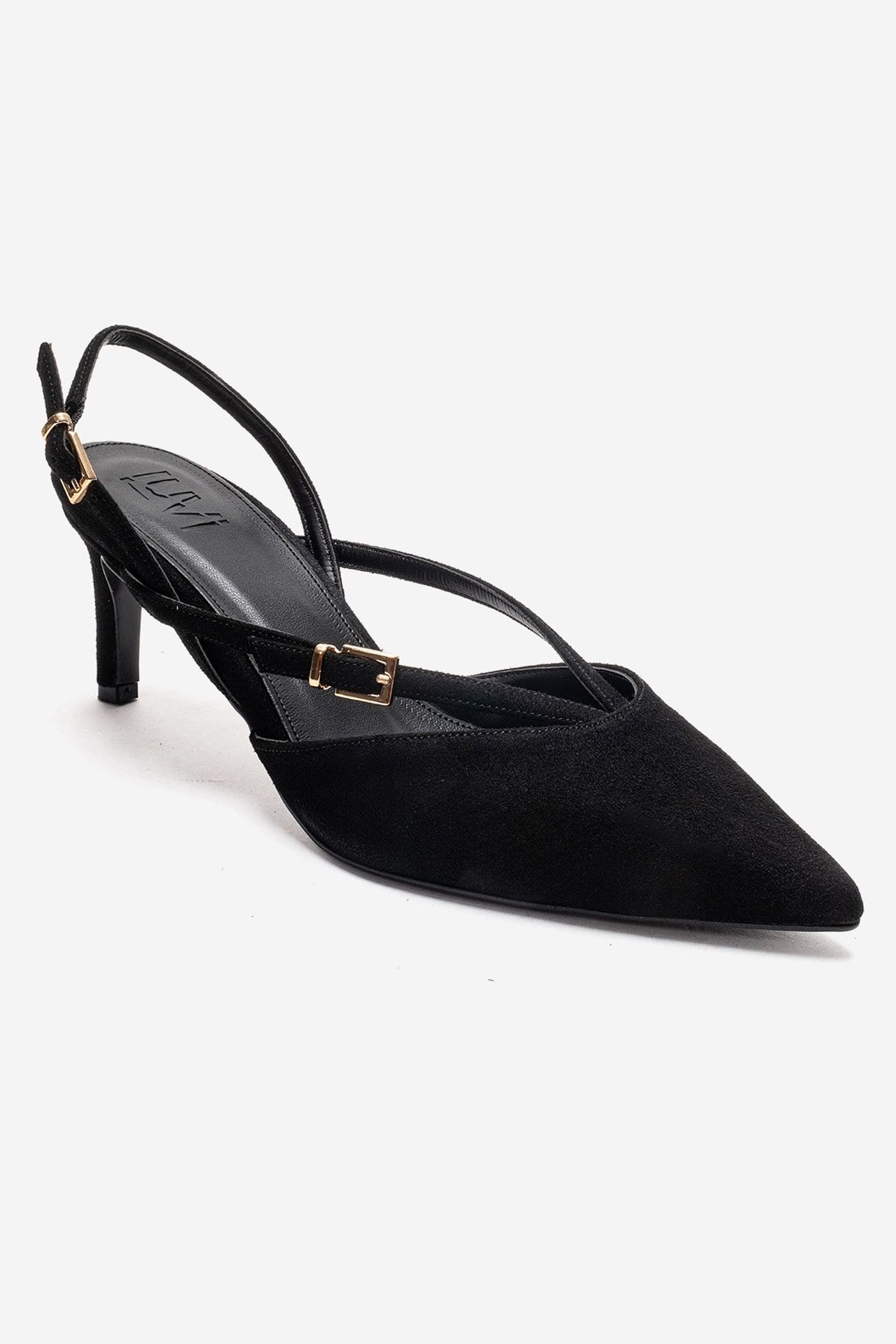 Armonia - Black Suede Band Detail Stiletto Pump (Women)