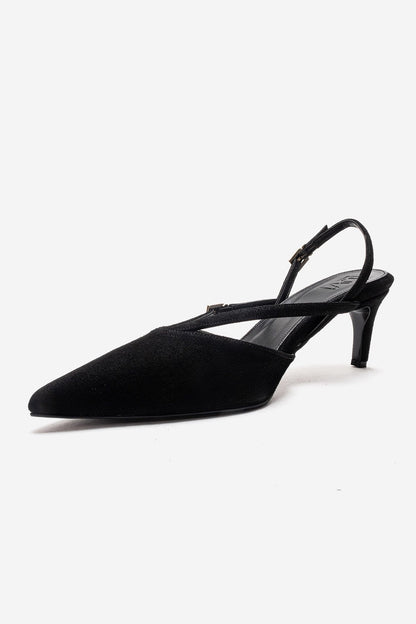 Armonia - Black Suede Band Detail Stiletto Pump (Women)
