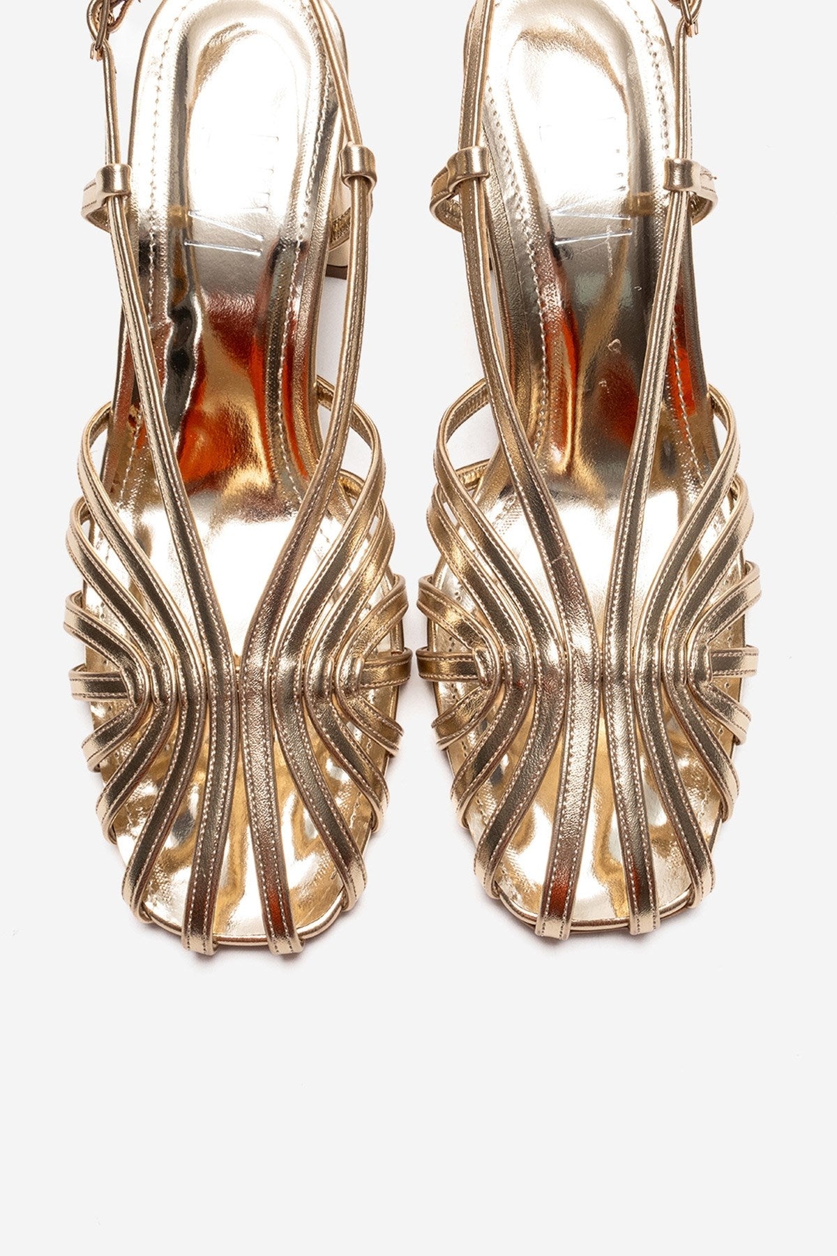 WILDA - Zapatos de tacón grueso dorado (Mujer)