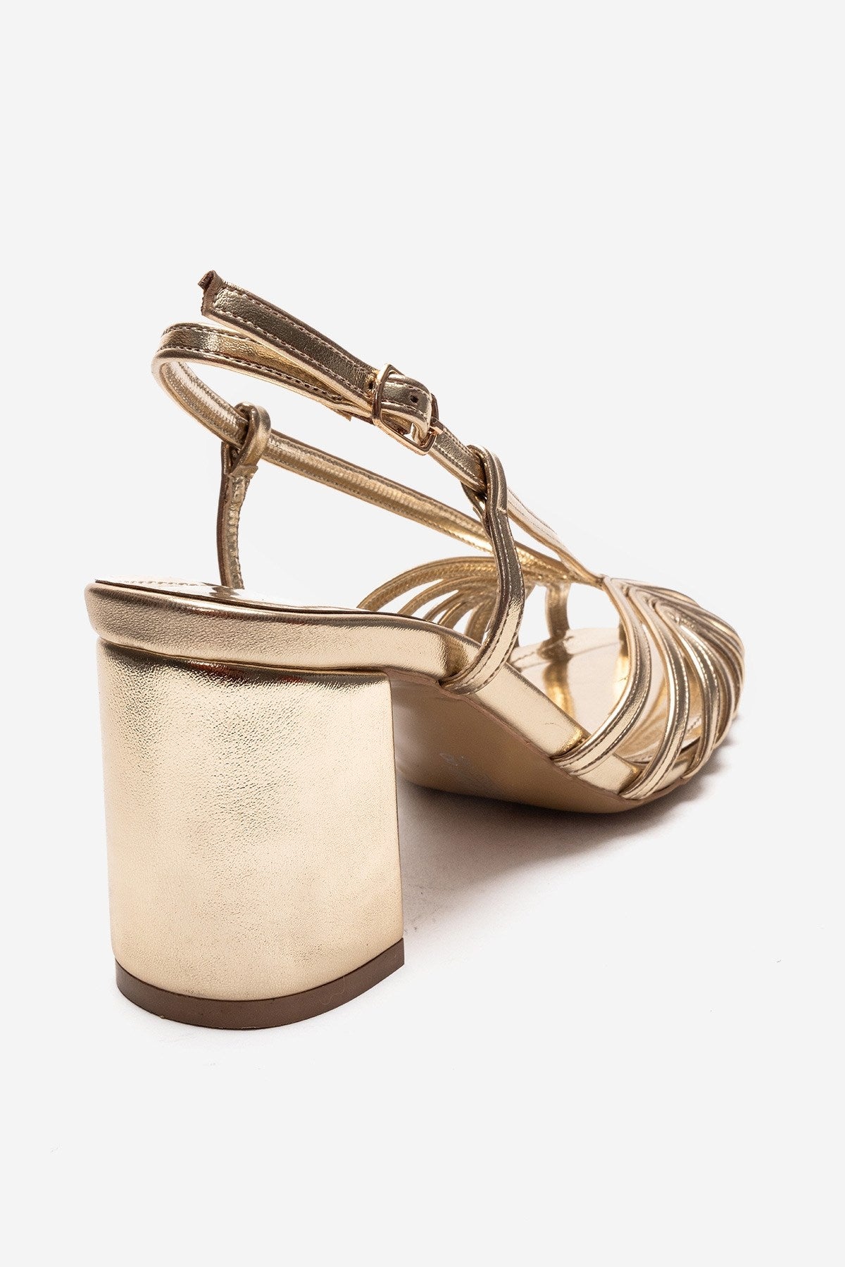 WILDA - Zapatos de tacón grueso dorado (Mujer)